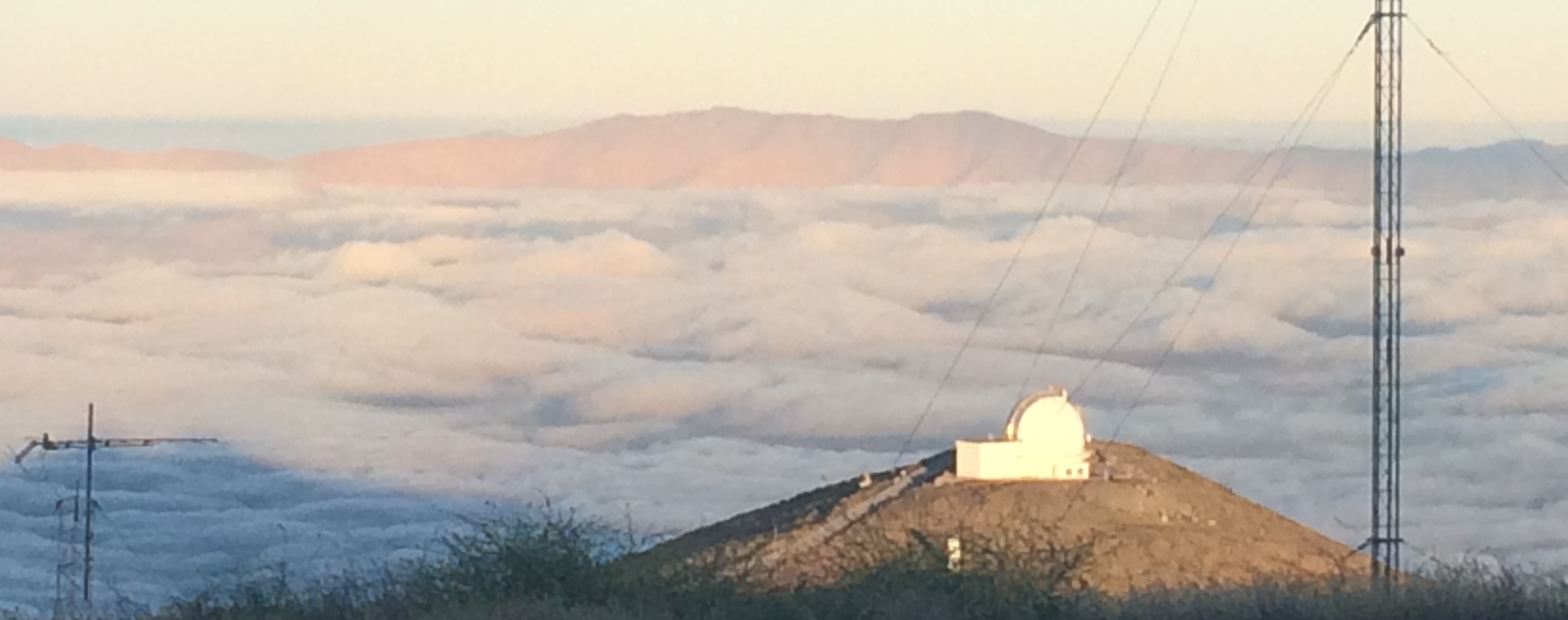 Cloud at LCO creating an 'island'. Credit: The Author